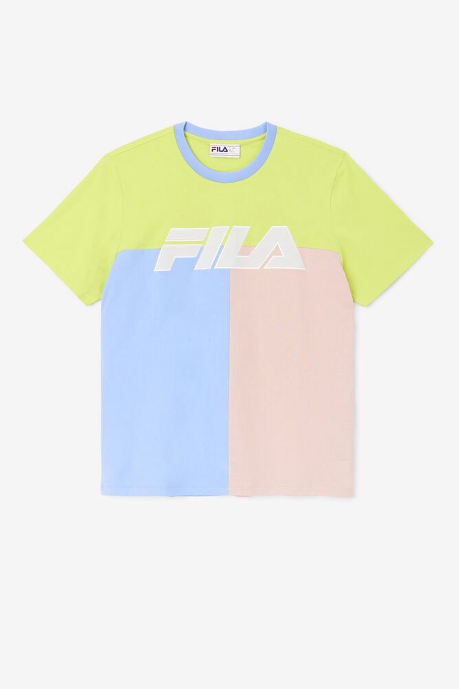 Fila T-Shirt Mens Blue Anvit Crew - Ireland 17254-NDGZ